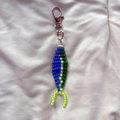 Peacock Cichlid Fish Keychain