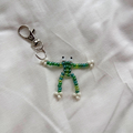Clover | Beaded Frog Keychain