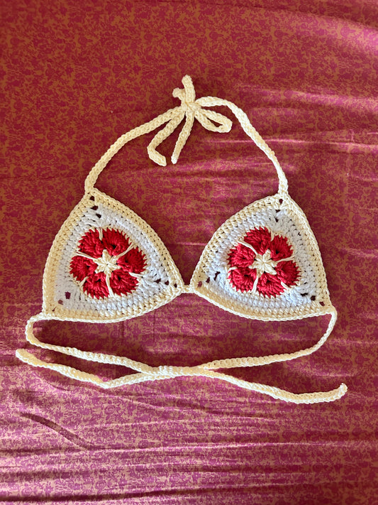 African Flower Bikini top